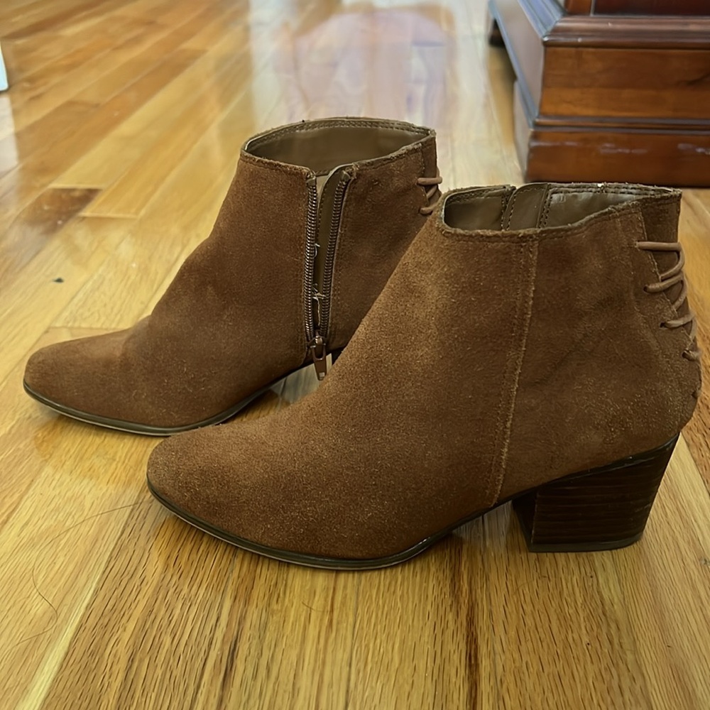 ALDO suede booties size 7